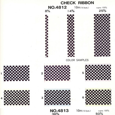 チェックリボン